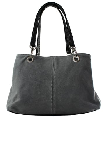 ORE10 Gray leather bag - 32 x 20 x 14 cm