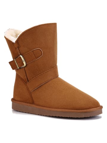 ISLAND BOOT Winterboots "Eveline" in Hellbraun