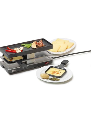 Stöckli 3tlg. Raclette-Basisset "Twinboard" in Anthrazit/ Silber