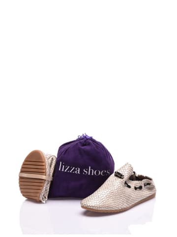 Lizza Shoes Trzewiki w kolorze beżowym + torebka