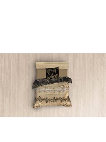 Sweet Home Satijnen beddengoedset "Cemile" beige/bruin