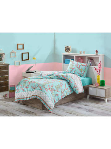 Elizabed Beddengoedset "Birdcage" turquoise