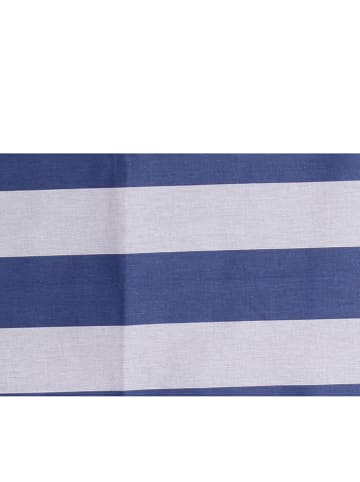 Elizabed Renforcé-Bettwäsche-Set "Stripe" in Blau/ Rot
