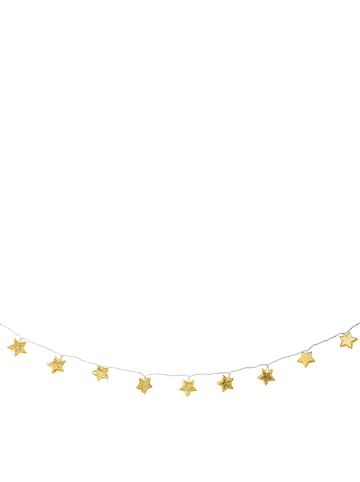 näve LED-Lichterkette "Sterne" in Warmweiß/ Gold - (L)120 cm