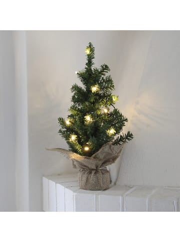 STAR Trading Ledkunstkerstboom "Jute" groen - (H)45 cm