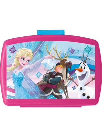 Disney Frozen Lunchbox "Frozen" lichtblauw/roze - (B)16 x (H)6,5 x (D)12 cm