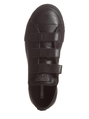 Converse Leder-Sneakers in Schwarz