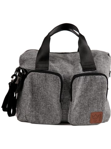 Kaiser Naturfellprodukte Wickeltasche "Worker" in Grau - (B)38 x (H)31 x (T)16 cm