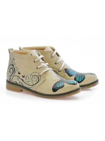 Goby Schnürschuhe in Beige