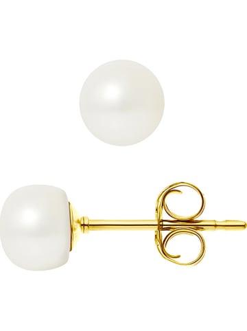 Pearline Perlen-Ohrstecker in Weiß