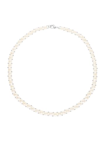 Mitzuko Perlen-Halskette in Weiß - (L)40 cm