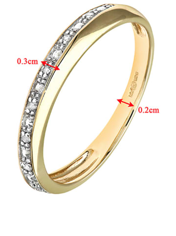 Diamant Exquis Złoty pierścionek z diamentami