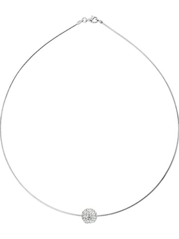 Wishlist Zilveren ketting "Pure white" met hanger - (L)42 cm