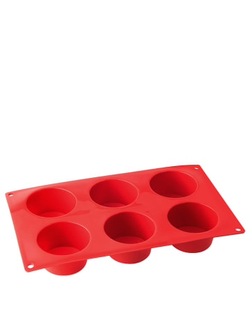 Dr. Oetker Siliconen muffinvorm "Flexxibel" rood - (L)30 x (B)18 cm