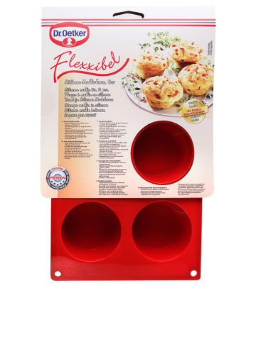 Dr. Oetker Siliconen muffinvorm "Flexxible" rood - (L)30 x (B)18 cm