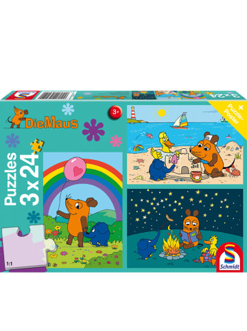 Schmidt Spiele 3x24tlg. Puzzle "Gute Freunde" - ab 3 Jahren