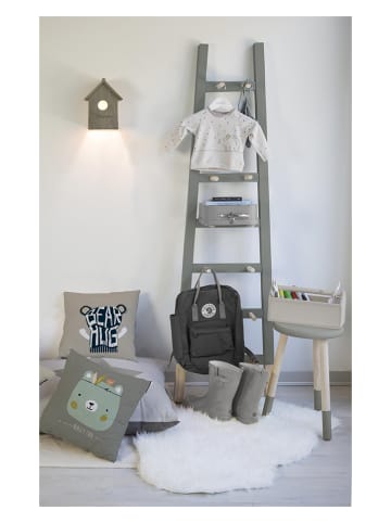 little nice things Kissenhülle "Bear Really Cool" in Grau - (L)45 x (B)45 cm