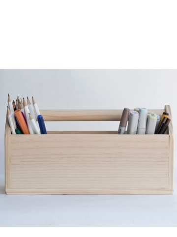 Little nice things Organizer biurkowy "Kids" w kolorze jasnobrązowym - 24 x 14,5 x 14 cm