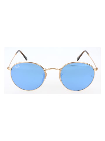 Ray Ban Męskie okulary przeciwsłoneczne w kolorze złoto-błękitnym