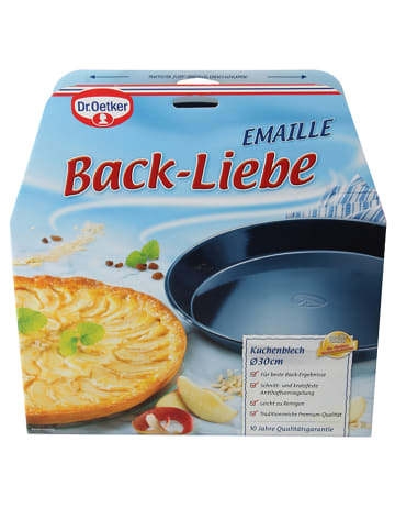 Dr. Oetker Blaszka "Bake Love" w kolorze granatowym do ciasta - Ø 30 cm