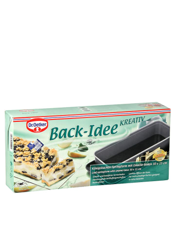 Dr. Oetker Springform "Back Idee" in Anthrazit - (L)30 x (B)12 cm