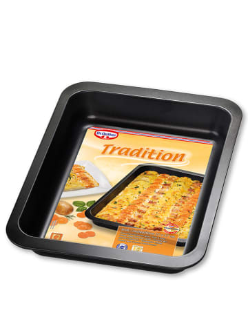 Dr. Oetker Auflaufform "Tradition" in Schwarz - (B)36 x (T)27 cm
