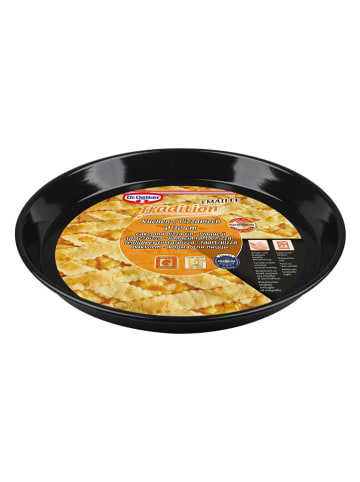 Dr. Oetker Pizzabakblik "Tradition" zwart - Ø 30 cm