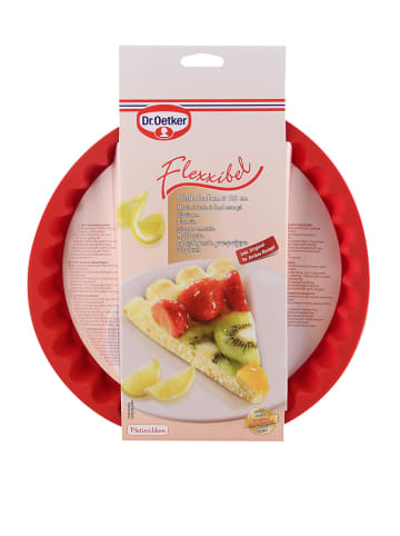 Dr. Oetker Silikon-Obstkuchenform "Flexxibel" in Rot - Ø 28 cm