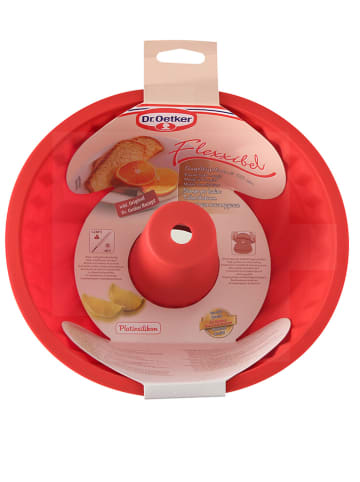 Dr. Oetker Silikon-Gugelhupfform "Flexxibel" in Rot - Ø 22 cm