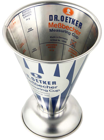 Dr. Oetker Maatbeker "Nostalgie" zilverkleurig - 500 ml