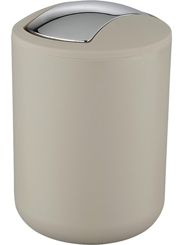 Wenko Prullenbak met swingdeksel "Brasil" taupe - 2 l