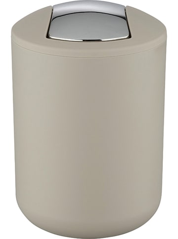 Wenko Prullenbak met swingdeksel "Brasil" taupe - 2 l