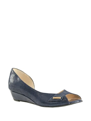 BOSCCOLO Leren ballerina's donkerblauw 