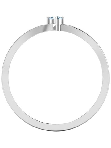 Diamant Vendôme Weißgold-Ring mit Edelstein