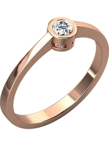 Vittoria Jewels Roségouden ring met diamant