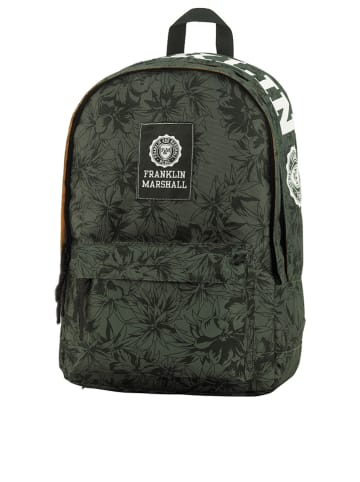 p:os Schoolrugzak "Franklin & Marshall" olijfgroen - (B)30 x (H)43 x (D)18 cm