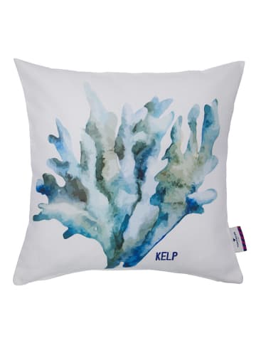 Tom Tailor home Kussenhoes "Kelp"  wit/turquoise
