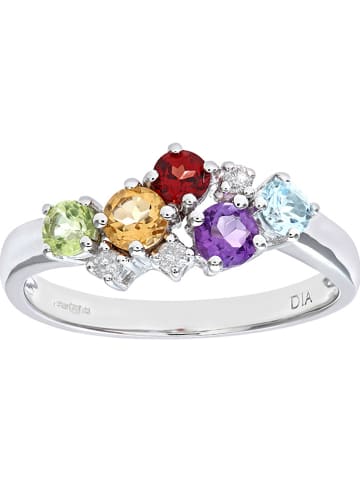 Rinani Weißgold-Ring mit Diamanten