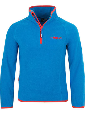 Trollkids Fleecepullover "Nordland" in Blau/ Rot