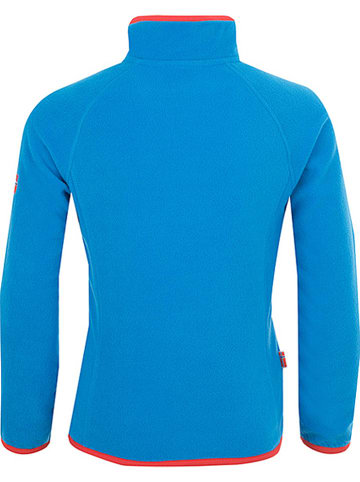 Trollkids Fleecepullover "Nordland" in Blau/ Rot