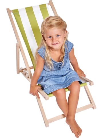 Eichhorn Kinderligstoel beuken/groen/wit