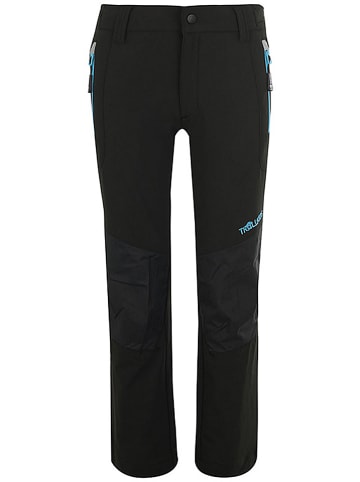 Trollkids Softshellhose "Lysefjord" in Schwarz/ Hellblau