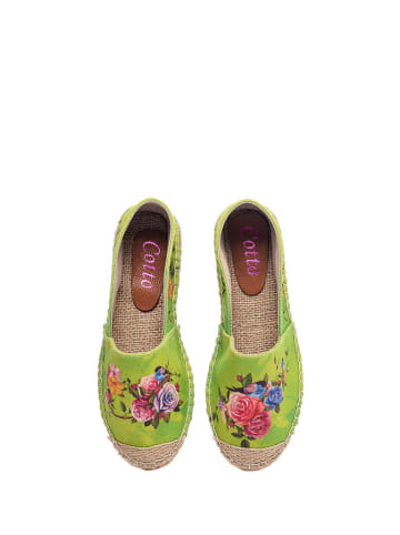 Cotto Espadrilles groen/meerkleurig