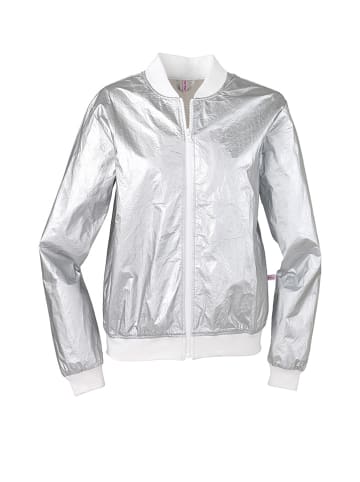 Flip Flop Blouson "Paper Varsity" in Silber
