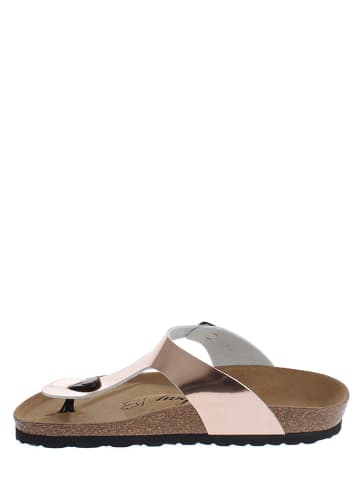 Sunbay Teenslippers "Camelia" roségoudkleurig