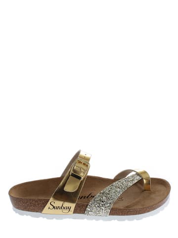Sunbay Teenslippers ''Tulipe'' goudkleurig