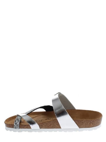 Sunbay Teenslippers "Tulipe" zilverkleurig