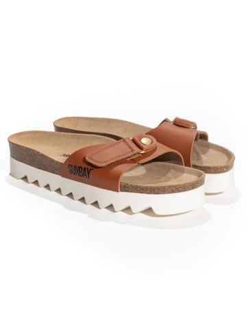 Sunbay Pantoletten "Bluebell" in Hellbraun