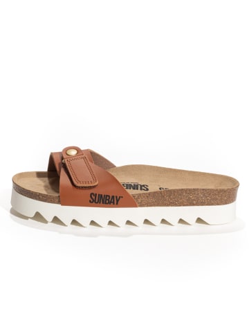 Sunbay Pantoletten "Bluebell" in Hellbraun
