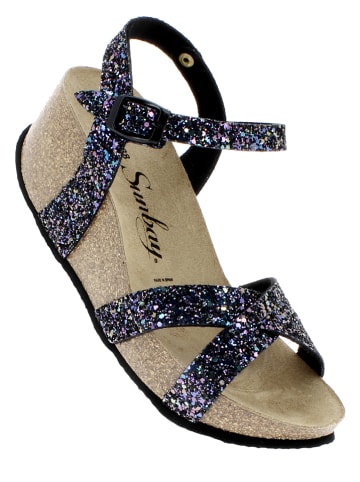 Sunbay Sleehaksandalen donkerblauw